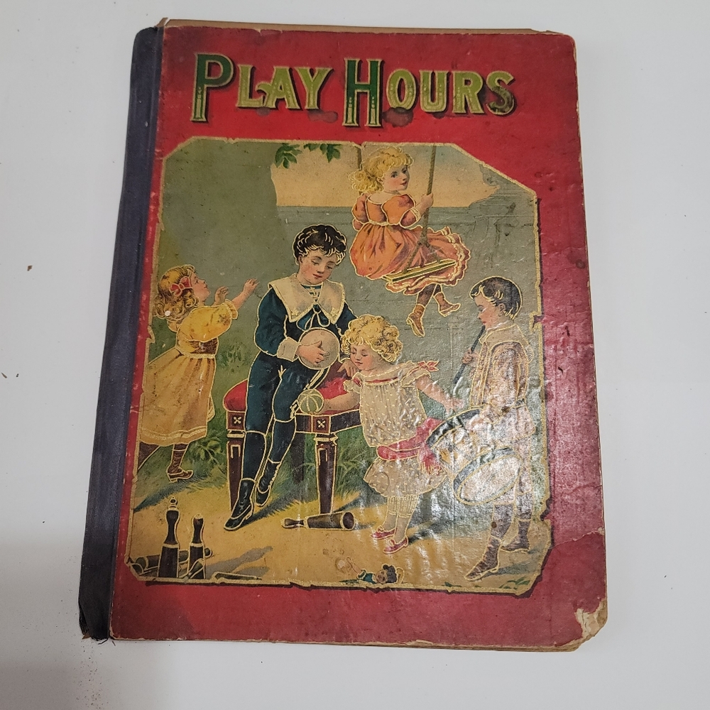 Vintage Childrens Book Play Hours ABC Counting Rhyming Antique Junk‎ Journal - Picture 4 of 4